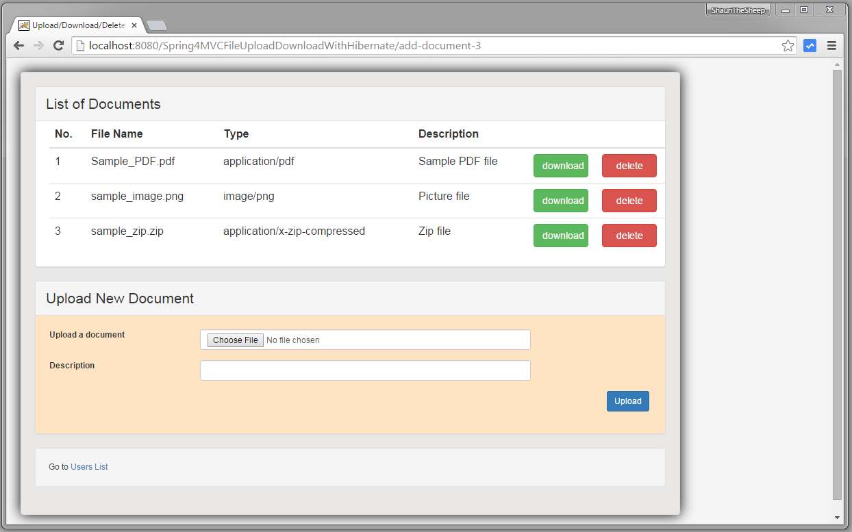 spring mvc program example