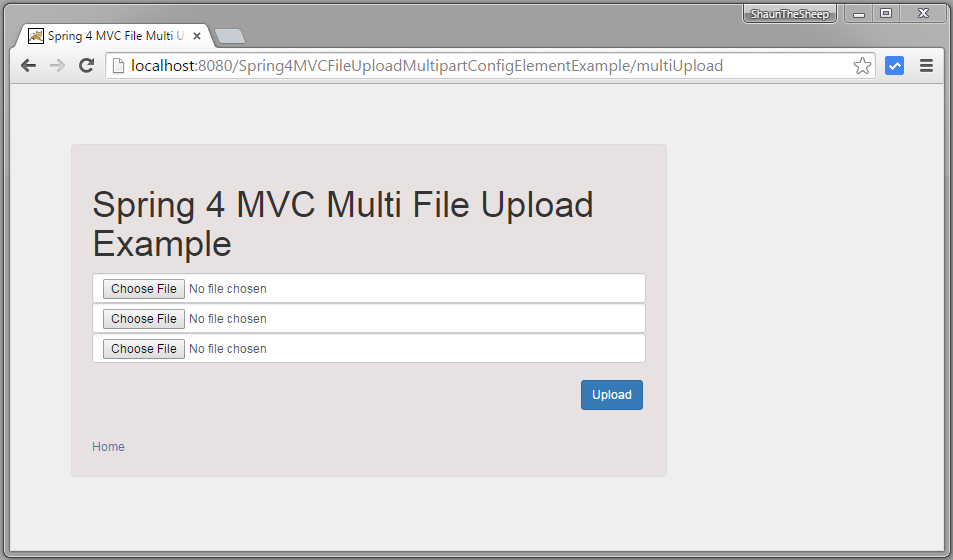 Spring MVC 4 File Upload Example using 